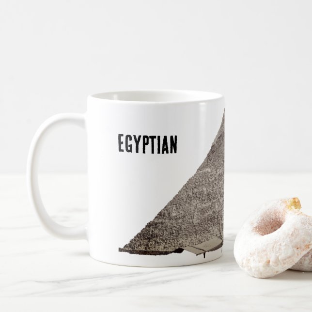 Ägyptische Pyramide Kaffeetasse (Mit Donut)