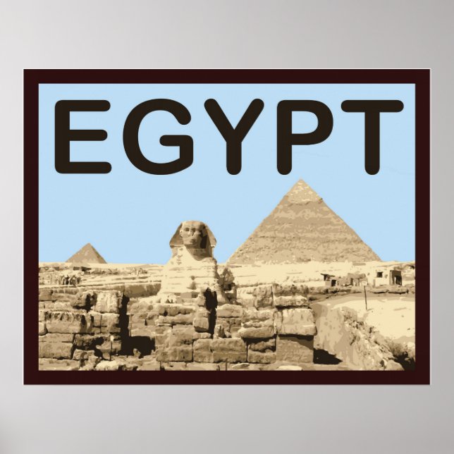 Ägyptische Pyramide von Ghafre Poster (Vorne)