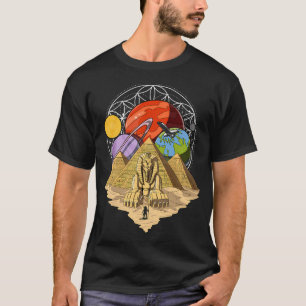 Ägyptische Pyramiden Heilige Geometrie T-Shirt