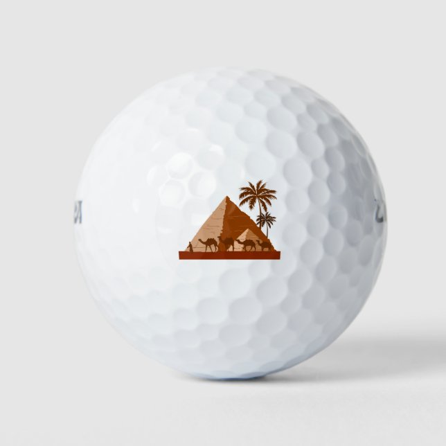 Ägyptische Pyramiden kommen und besuchen Ägypten G Golfball (Vorderseite)