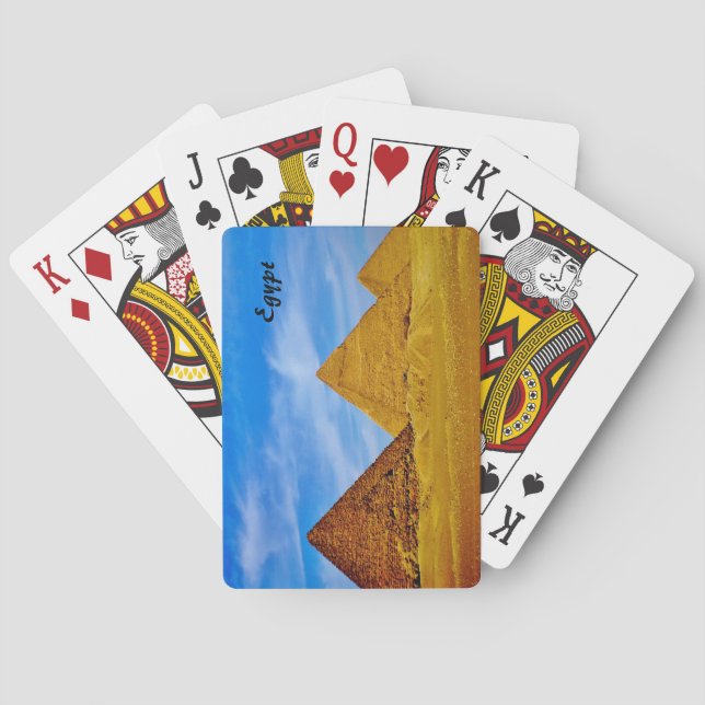Ägyptische Pyramiden Spielkarten (Rückseite)