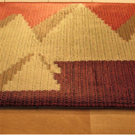 Ägyptische Pyramiden Tan Rust Artisan Crochet Prin Badematte