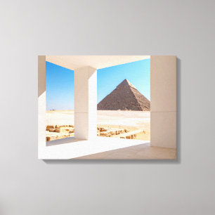 ägyptische Pyramiden Umgebungslicht, Wüste Leinwanddruck