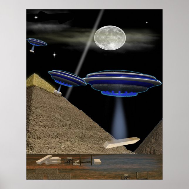 Ägyptische Pyramidenbauer Poster (Vorne)