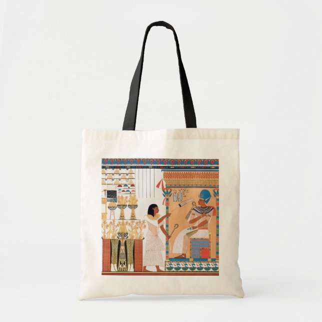 Ägyptische Royal Design Tote Bag Tragetasche (Vorne)