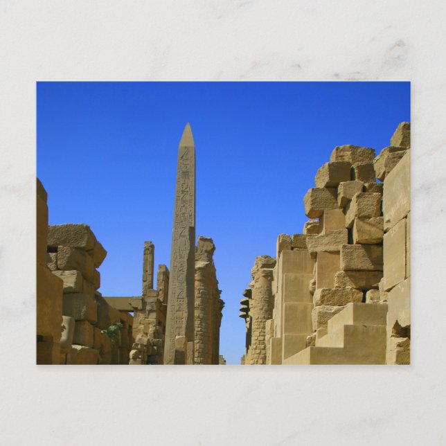 Ägyptische Ruins Karnack Postkarte (Vorderseite)