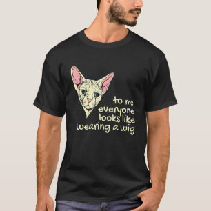 Ägyptische Sphynx Katzenkatze ohne Haare T-Shirt