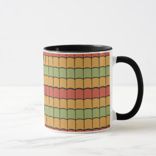 Ägyptische Stammesfedern Roter Gelber Kaffee-Tasse Tasse