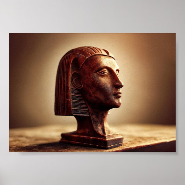 Ägyptische Statue einer Göttin Poster (Vorne)