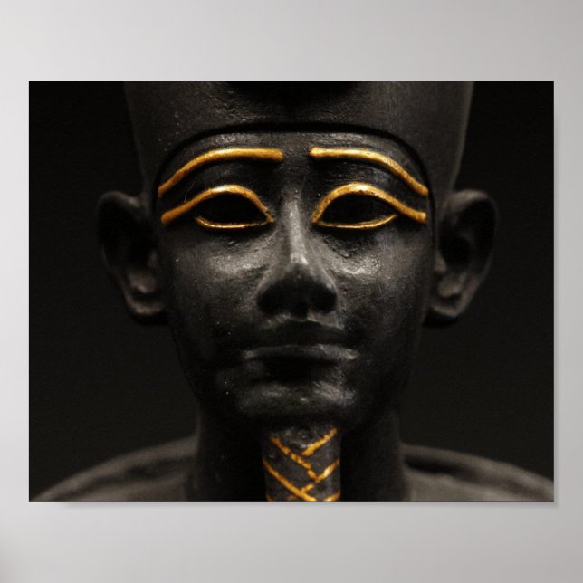 Ägyptische Statue Osiris Poster (Vorne)