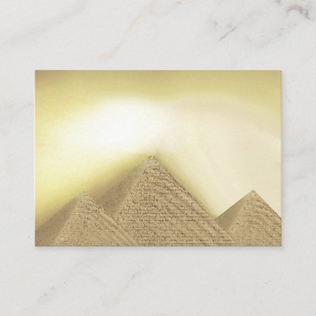 Ägyptische Stilpyramid Sunlight Business Cards Visitenkarte (Vorderseite)