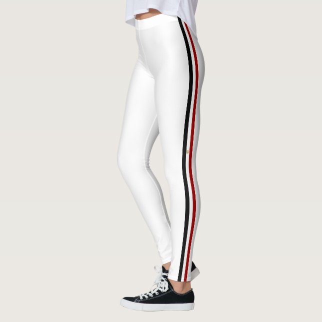 Ägyptische Streifen-Fahne Leggings (Links)