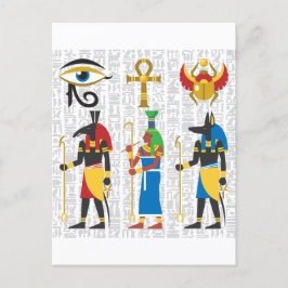 Ägyptische Symbole Postkarte