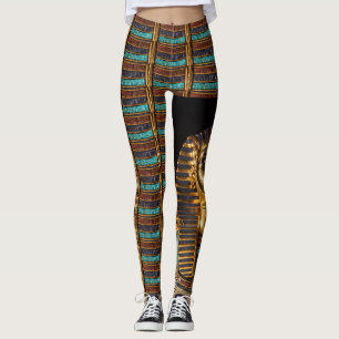 Ägyptische Totenmaske Legging König-Tutunkhamun Leggings