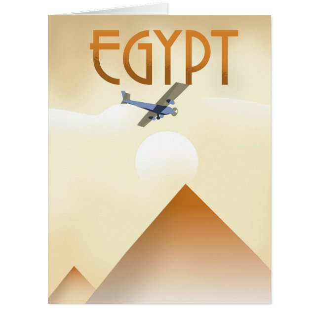 Ägyptische Vintage Flugplakat (Vorderseite)