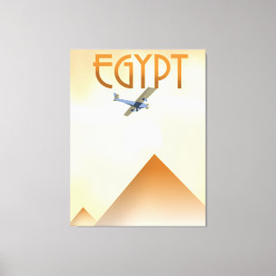 Ägyptische Vintage Flugplakat Leinwanddruck