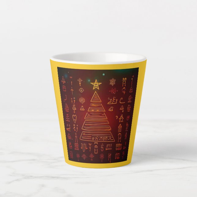 Ägyptische WeihnachtsHieroglyphen 1 Milchtasse (Vorderseite)