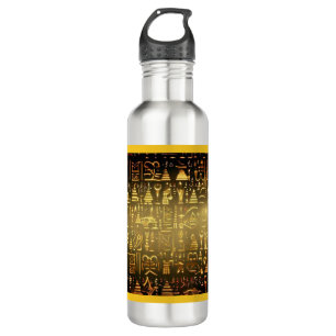 Ägyptische WeihnachtsHieroglyphen 2 Edelstahlflasche