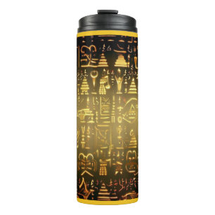 Ägyptische WeihnachtsHieroglyphen 2 Thermosbecher