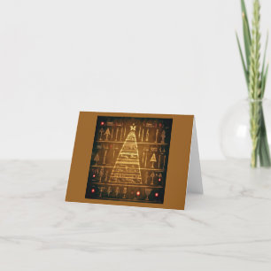 Ägyptische WeihnachtsHieroglyphen 3 Feiertagskarte