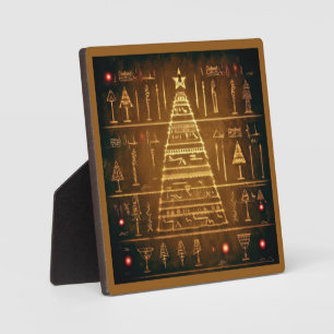Ägyptische WeihnachtsHieroglyphen 3 Fotoplatte