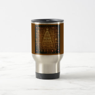 Ägyptische WeihnachtsHieroglyphen 3 Reisebecher