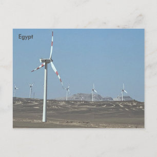Ägyptische Windfarm, Ägypten Postkarte
