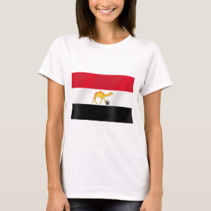 Ägyptische Wüstenkamel-Fußballflagge T-Shirt
