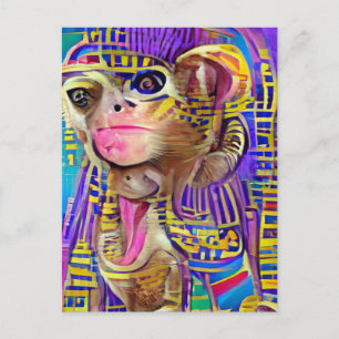 Ägyptischer Affe Jigsaw Postkarte
