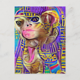 Ägyptischer Affe Jigsaw Postkarte