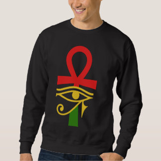 Ägyptischer Ancient Ägyptens Ankh Eye of Horus Kem Sweatshirt