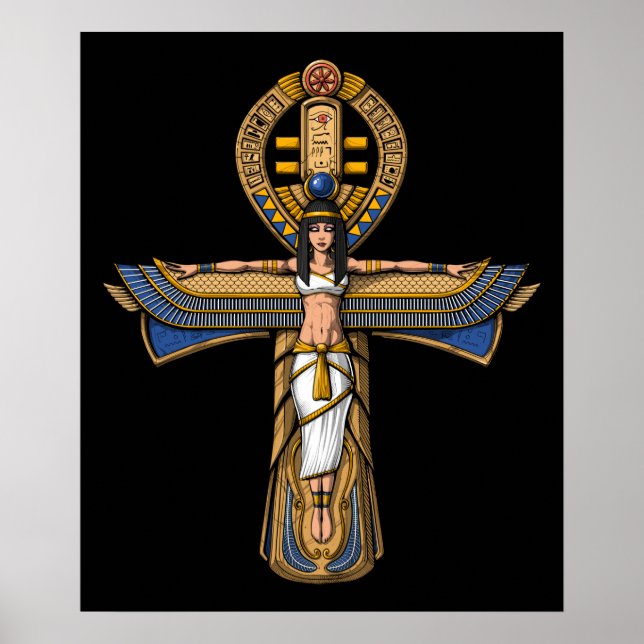 Ägyptischer Ankh Poster (Vorne)