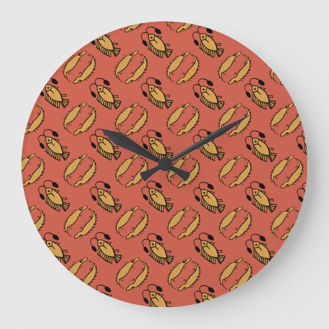 Ägyptischer Fisch und Krokodil, Uhr der Roten Maue (Vorderseite)