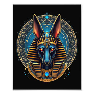 Ägyptischer Gott Anubis Altes Ägypten Mythologie Fotodruck