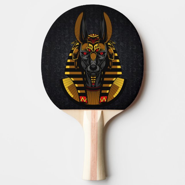 Ägyptischer Gott Anubis Ping Pong Paddle Tischtennis Schläger (Vorderseite)