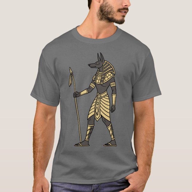 Ägyptischer Gott Anubis T-Shirt (Vorderseite)