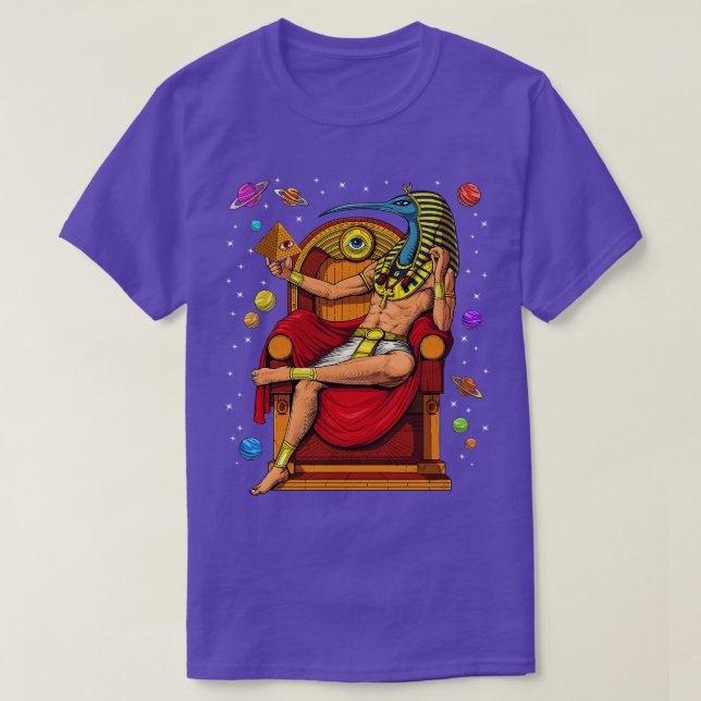 Ägyptischer Gott Thoth T-Shirt (Design vorne)