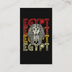Ägyptischer Gott Tutankhamun Retro Ägypten Phara Visitenkarte