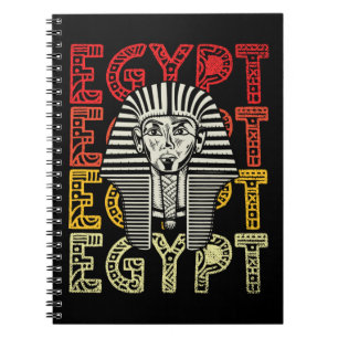 Ägyptischer Gott Tutankhamun Retro Ägypten Pharao Notizblock