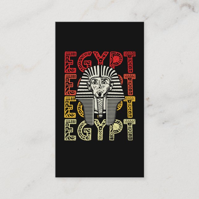 Ägyptischer Gott Tutankhamun Retro Ägypten Pharao Visitenkarte (Vorderseite)