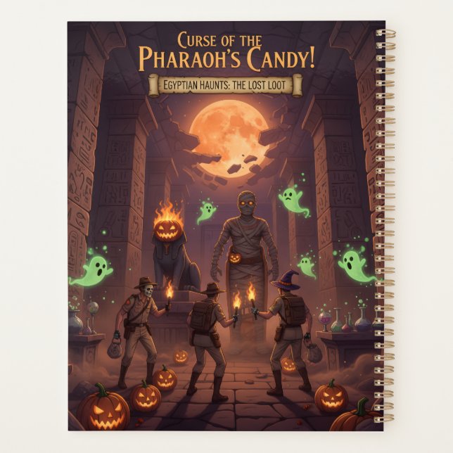 Ägyptischer Halloween-Planer Planer (Rückseite)