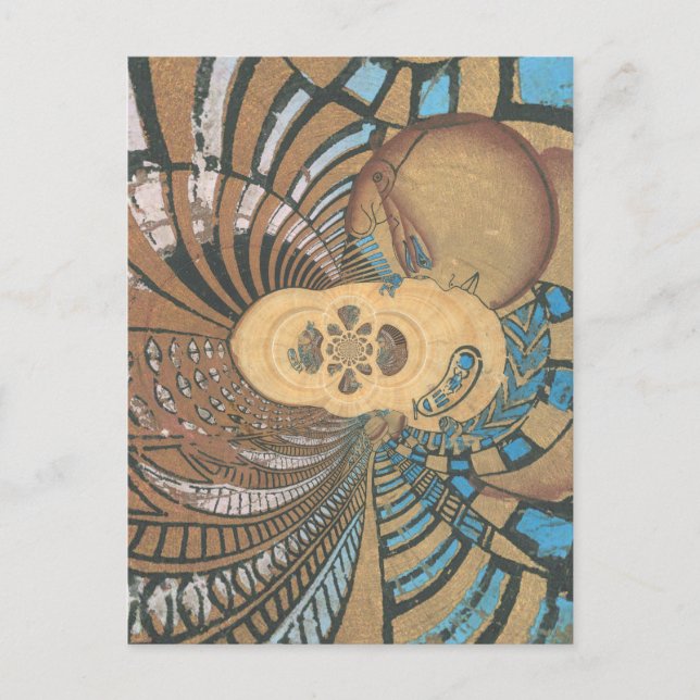 Ägyptischer König auf pyprus.png Postkarte (Vorderseite)