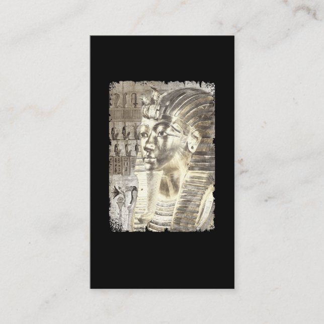 Ägyptischer König Tut Pharaoh Tutankhamun Wall Art Visitenkarte (Vorderseite)