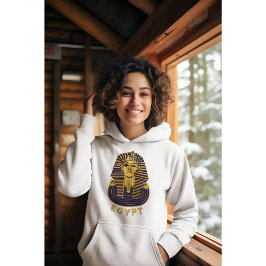 Ägyptischer König Tutankhamun Historischer Hoodie