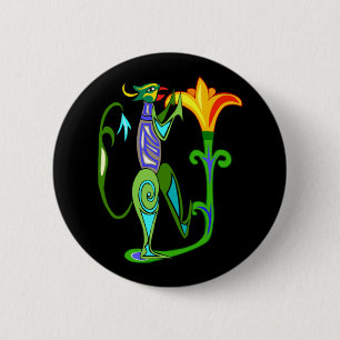 Ägyptischer Kunst-Deko mit einem Button