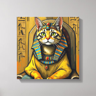 ÄGYPTISCHER MAU-PHARAOH 3 LEINWANDDRUCK