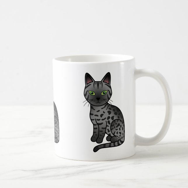 Ägyptischer Mau rauchen Kaffeetasse (Rechts)