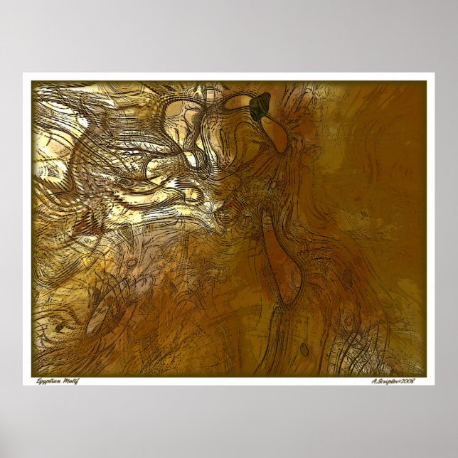 ägyptischer Motif Poster (Vorne)