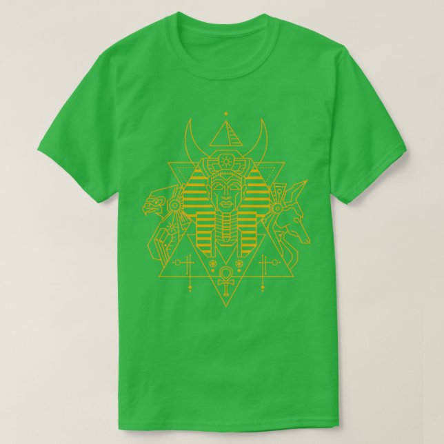 Ägyptischer Pharao Ägypten T-Shirt (Design vorne)