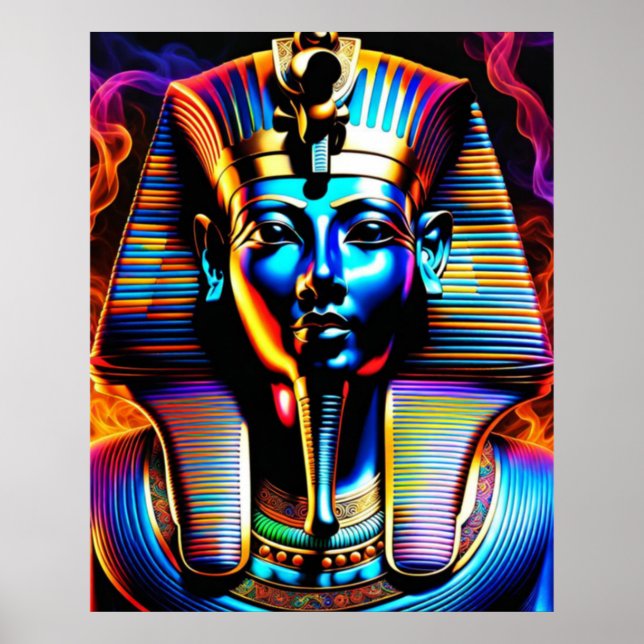 Ägyptischer Pharao Poster (Vorne)